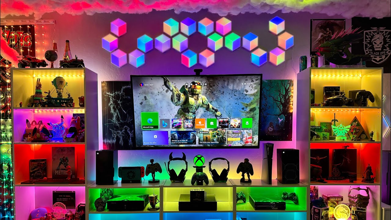FULL GAME ROOM TOUR! - STONE LIGHTS