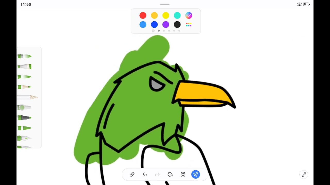 Drawing a bird #Penup app