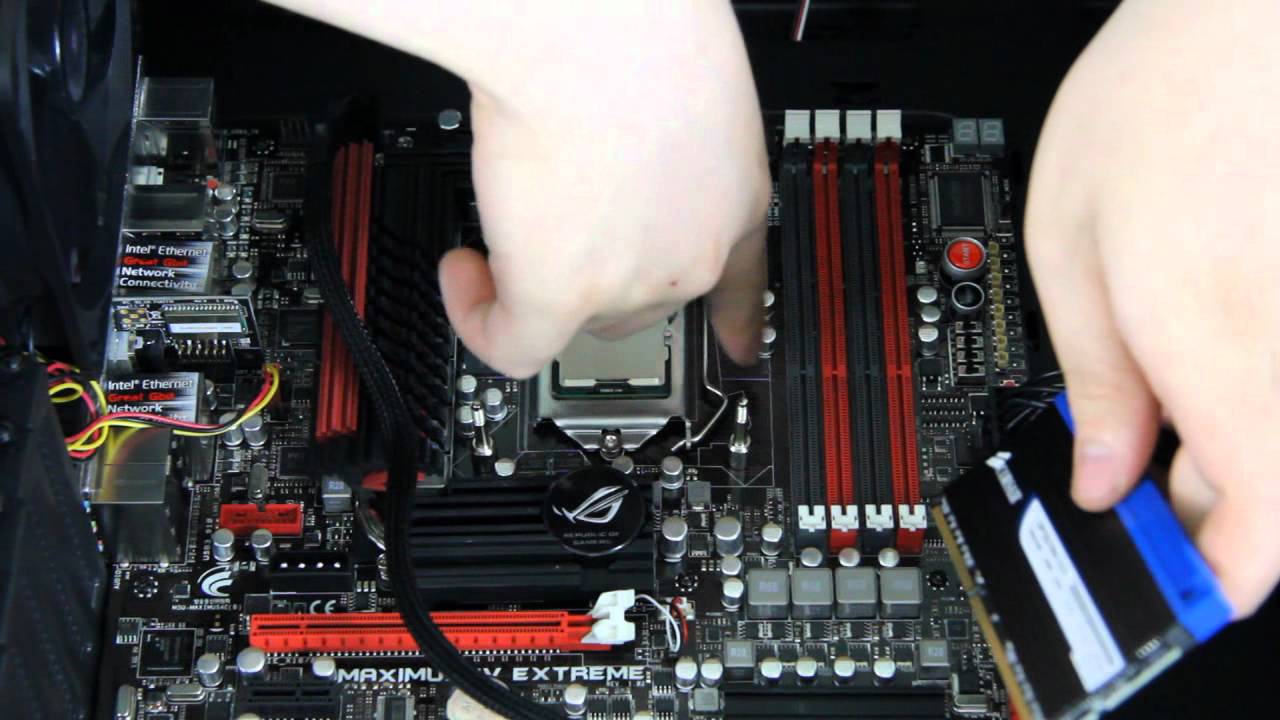 Gaming PC Building Tutorial - Installing RAM Modules