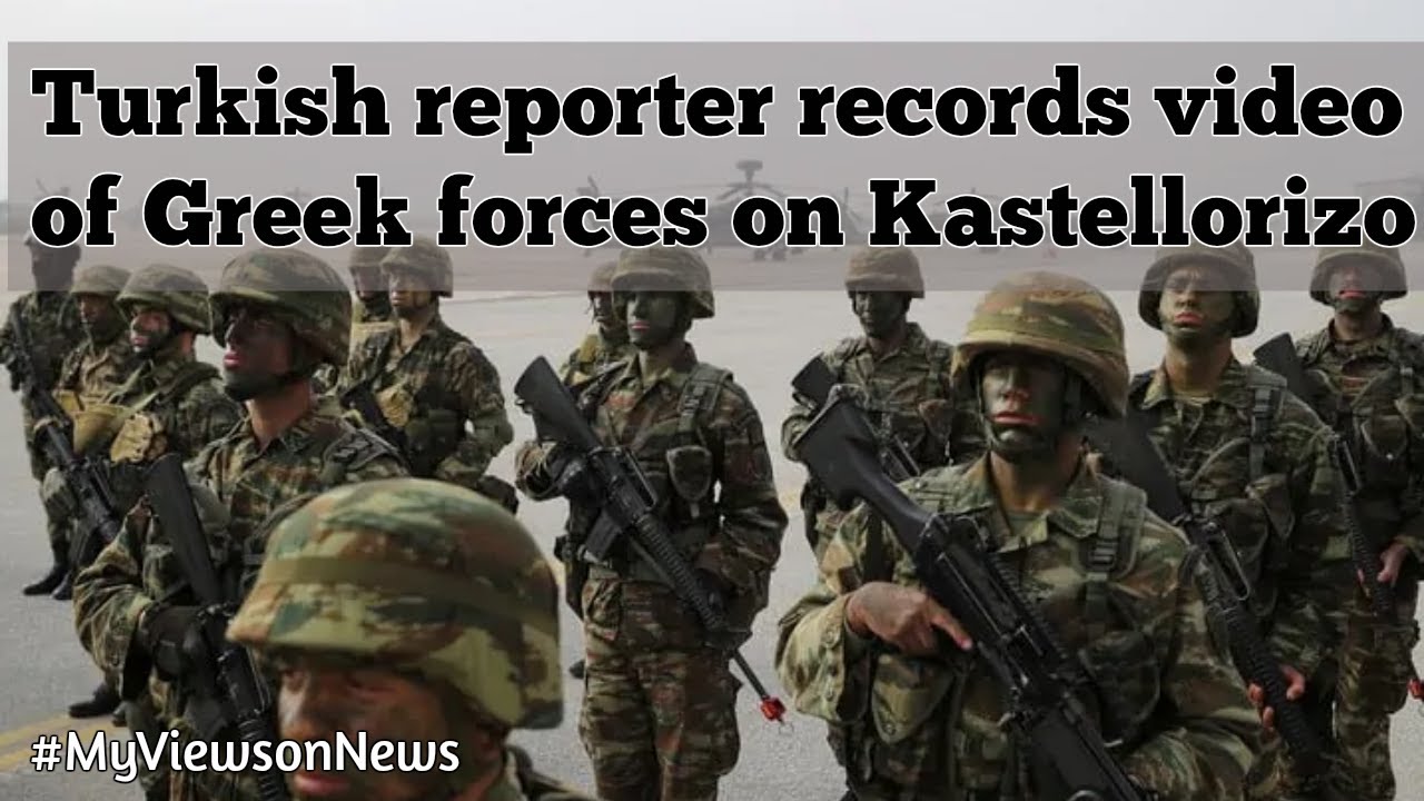 Greek military mobilization on Kastellorizo recorded by Turkish news channel
