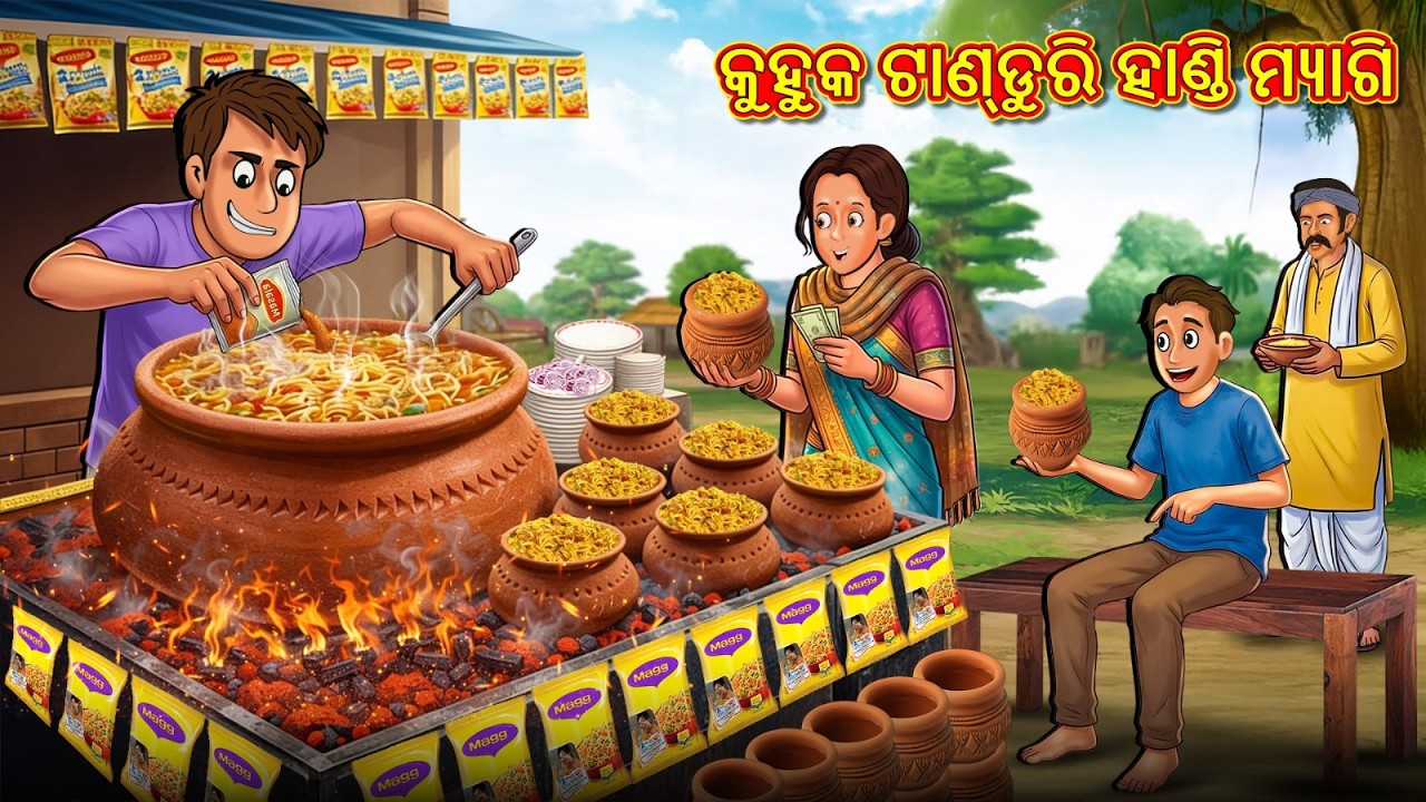 କୁହୁକ ଟାଣ୍ଡୁରି ହାଣ୍ଡି ମ୍ୟାଗି | New Odia Stories | ଓଡିଆ କାହାଣୀ | Gapa Odia Stories | Stories in Odia