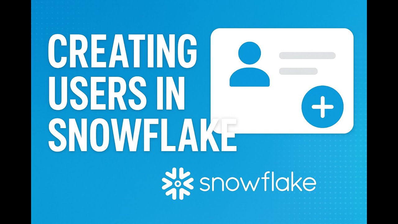 Создание пользователей в Snowflake