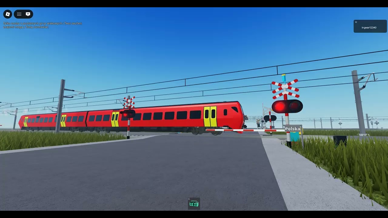 Polski przejazd kolejowy w roblox