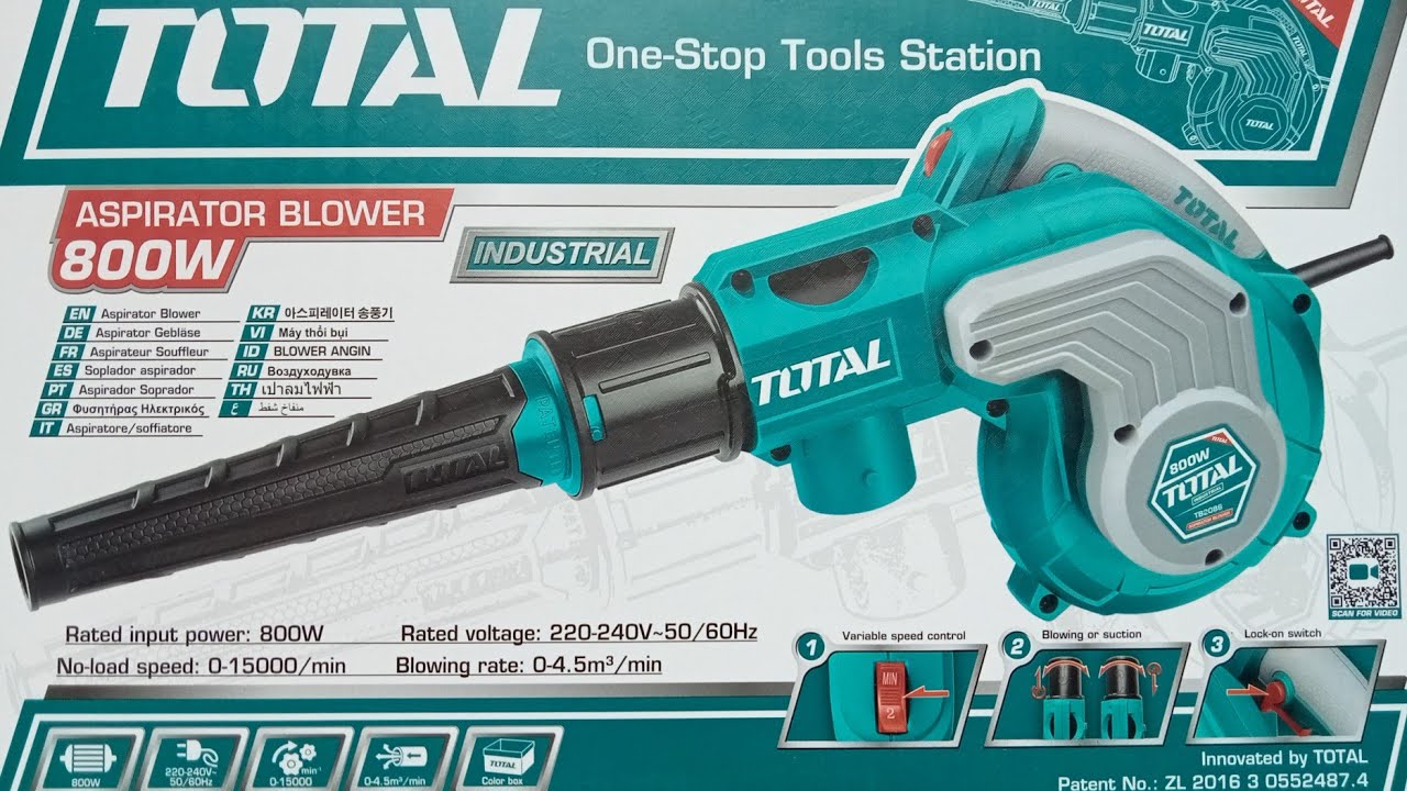 Total Aspirator Blower 800W | Total tools | Tools Review | Blower + vaccum |
