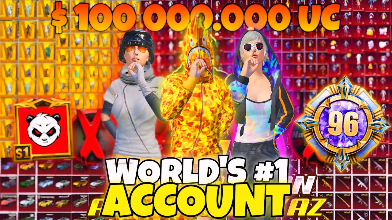 Omg😱100.000.000 UC BEST IN World's NO1 Account Toxi🤑PUBG MOBILE 