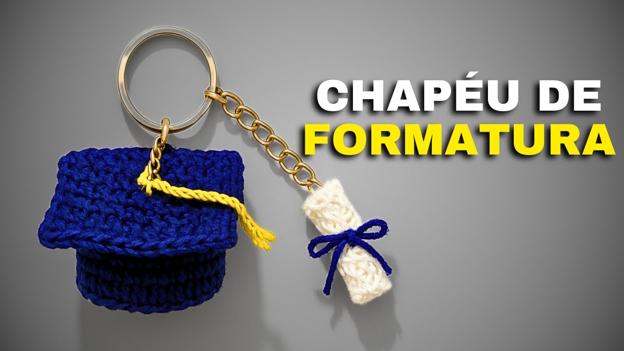 Passo a passo: Chapéu de Formatura de Crochê