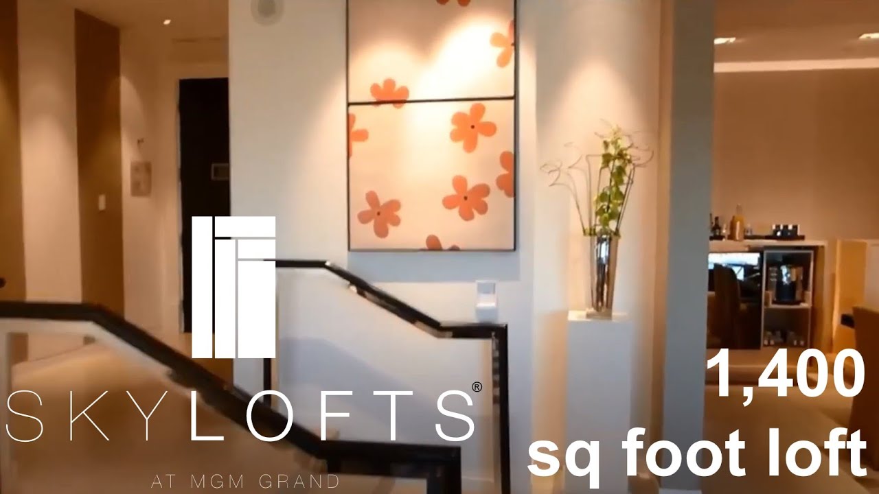 MGM SKYLOFTS Las Vegas Luxury One Bedroom Loft Walk Through