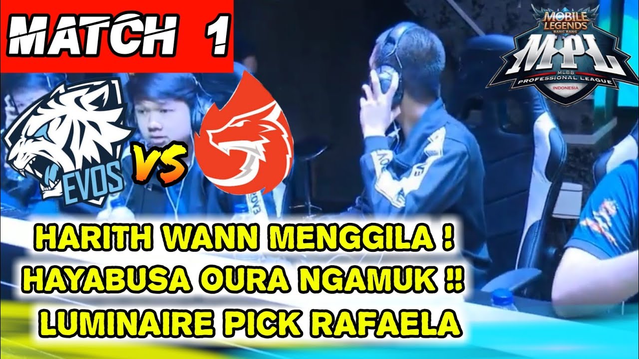 HARITH WANN NGAMUK! HAYABUSA OURA MENGGILA! - EVOS vs AURA MATCH 1 MPL - MPL ID SEASON 4