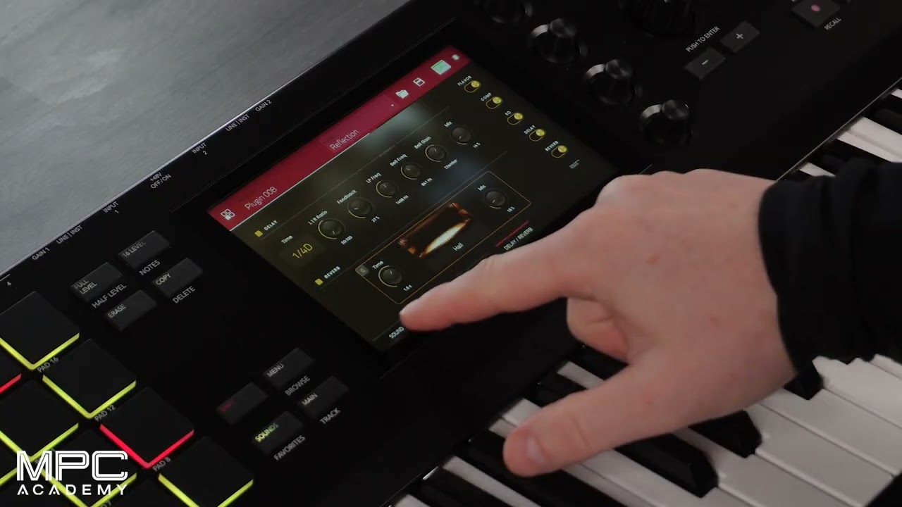 Просмотр инструментов плагина MPC Key 61 | Начало работы