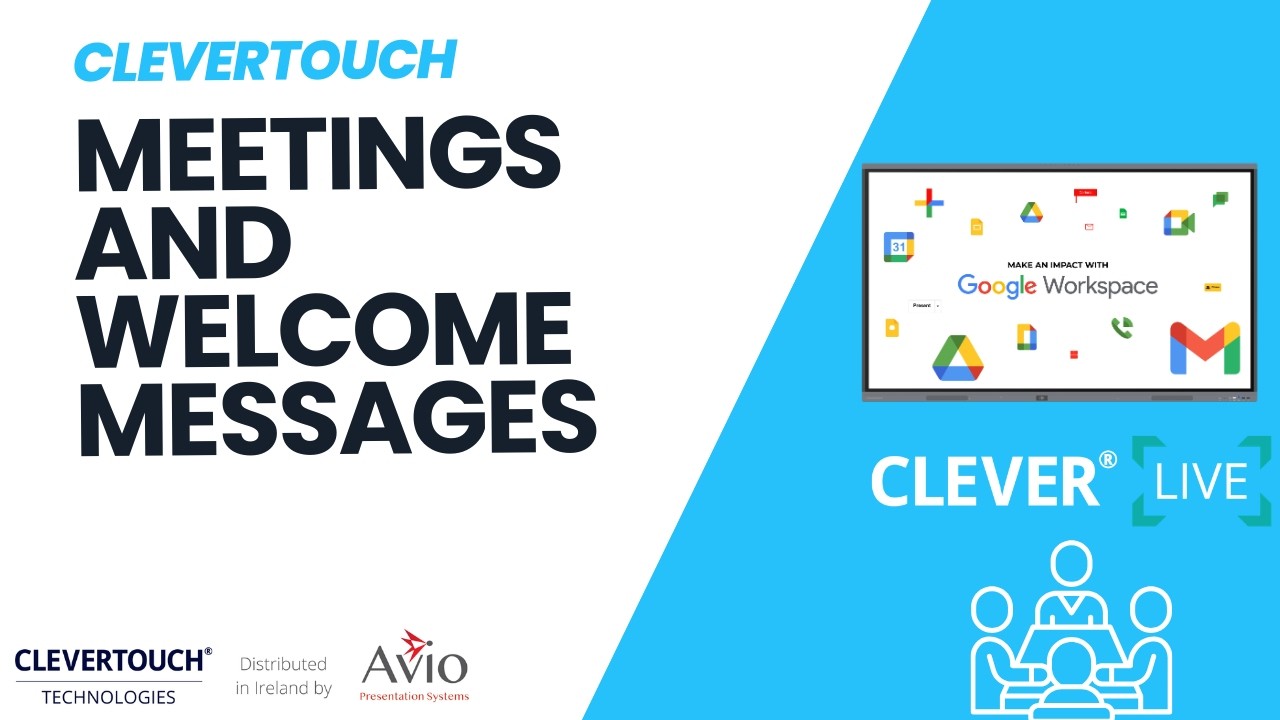Clevertouch in the Office: Meetings & Welcome Screens