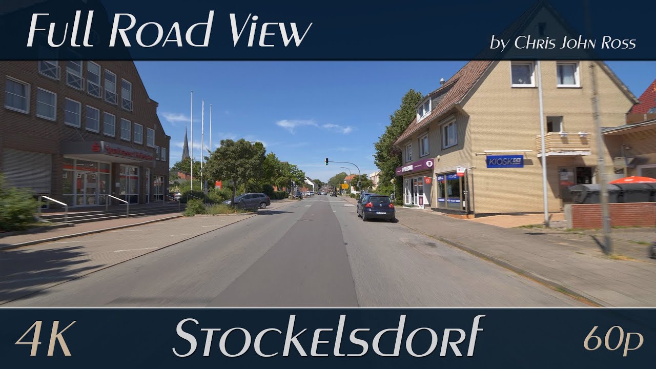 Stockelsdorf, Schleswig-Holstein, Germany: Ahrensböker Straße, Lohstraße - 4K (2160p/60p) UHD