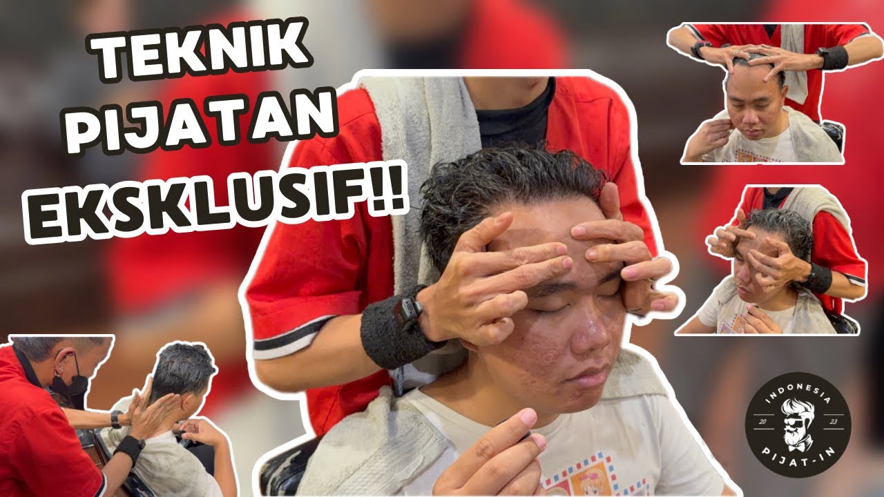 ASMR Massage. Pijat Barber. PIJAT EKSKLUSIF!! 🇮🇩 #barbershop #relaxation #relax #massage #pijat 