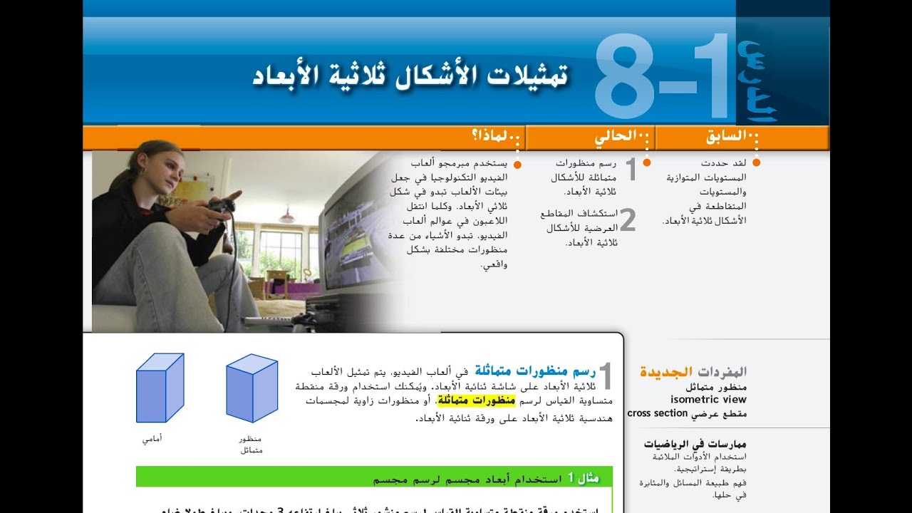 تمثيلات الأشكال ثلاثية الأبعاد