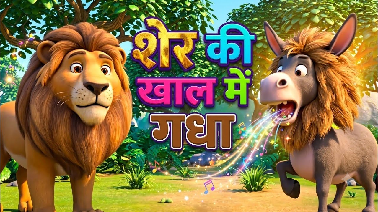 शेर की खाल में गधा | Moral Stories in Hindi | Hindi Kahaniya | Ezylar Kids