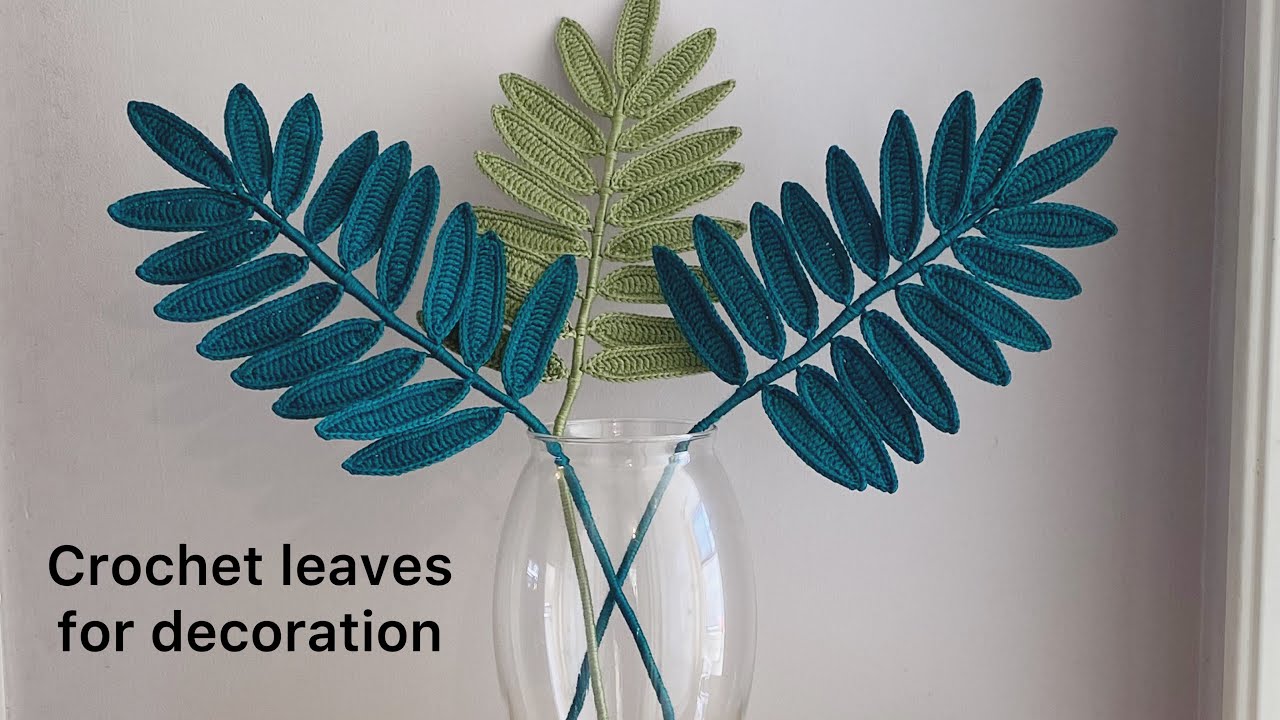 How to Crochet leaves for decoration