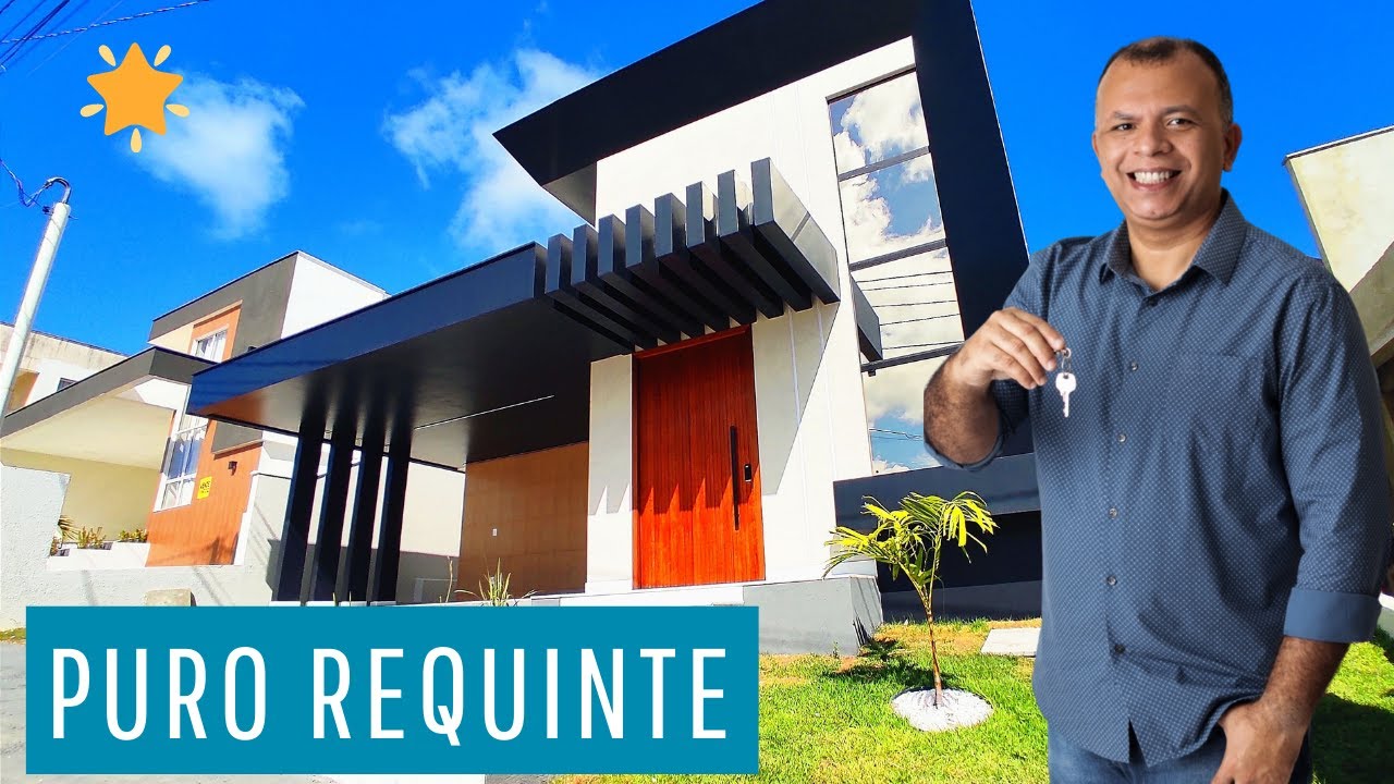 ✨😉CASA COM ARQUITETURA PREMIUM NO NOVO LEBLON EM PARNAMIRIM/RN (154 M²) - VEM VER COMIGO🎯👏