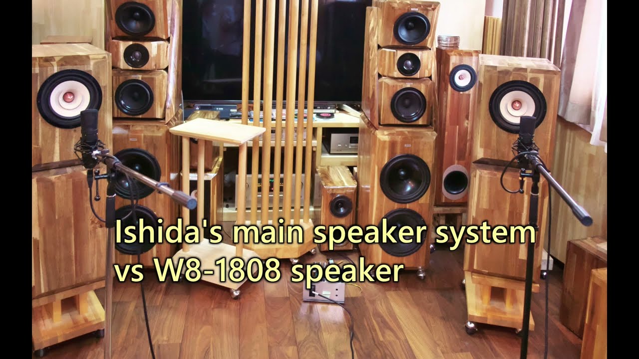 Ishida's main speaker system vs W8-1808 speaker