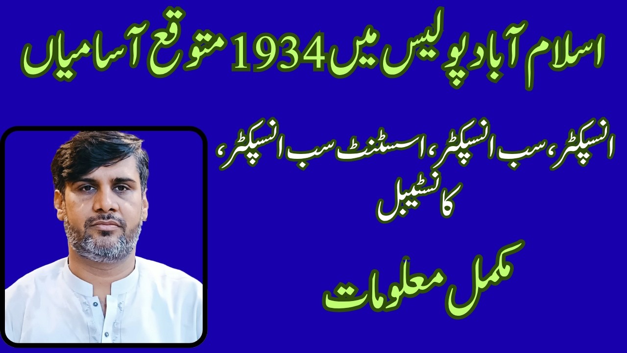 Islamabad Police Jobs 2026 | 1900+ Upcoming Vacancies | Inspector, SI & ASI Jobs | Complete Details