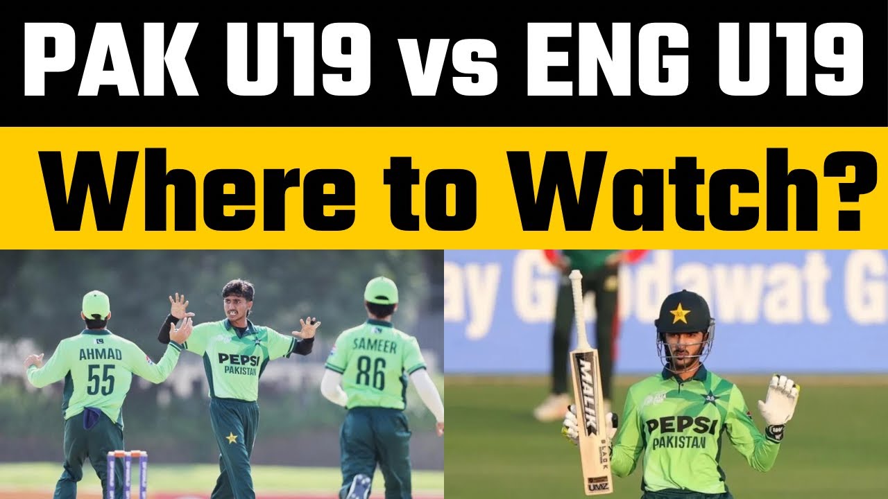 Pak U19 vs Eng U19 Live Telecast in Pakistan | U19 World Cup 2026 | Sameer Minhas | Ali Raza