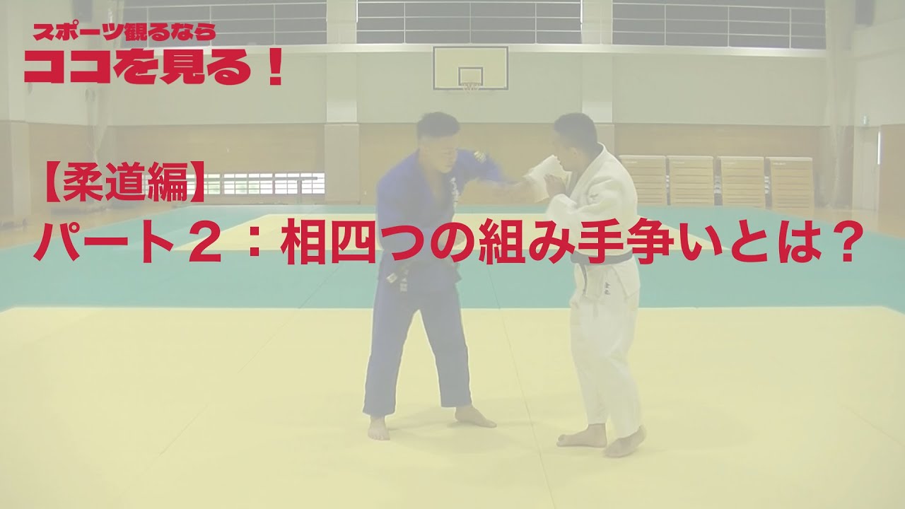 【ココ見る・柔道②】相四つの組み手争いとは？