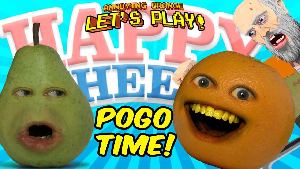 Annoying Orange - HAPPY WHEELS: POGO TIME!