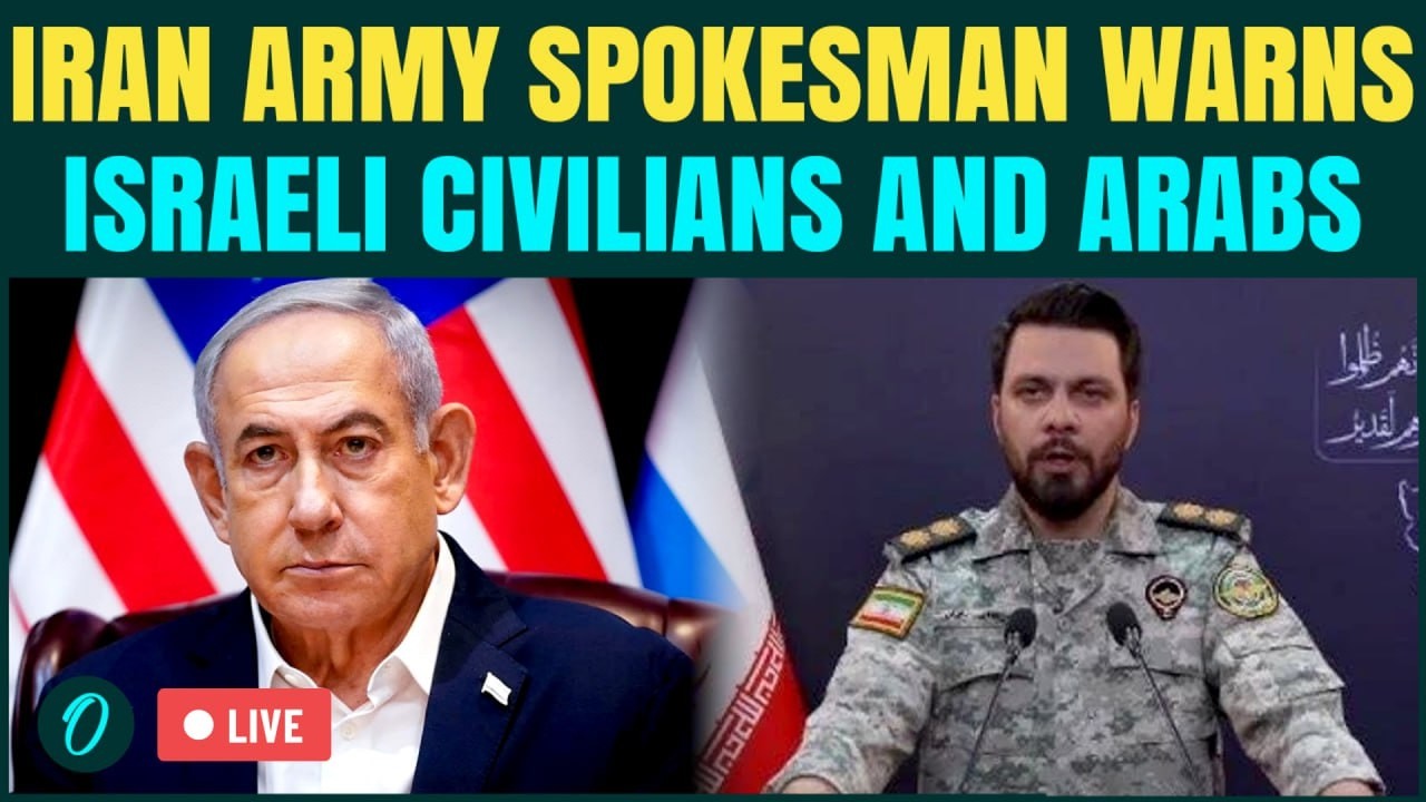 Iran Army Spokesman LIVE: IRGC Issues CHILLING Threat To Israel | Panic At Ben Gurion Airport