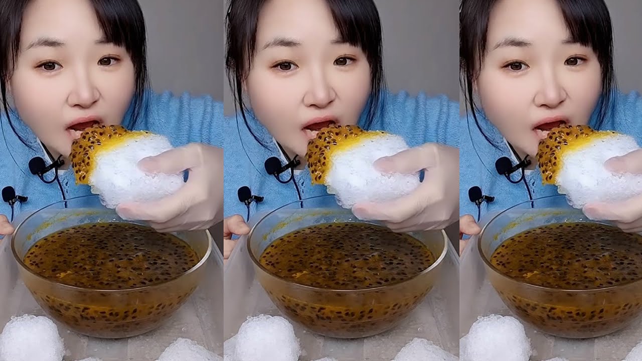 ASMR MUKBANG ICE EATING SOUNDS FROM THE FROZEN WATER
