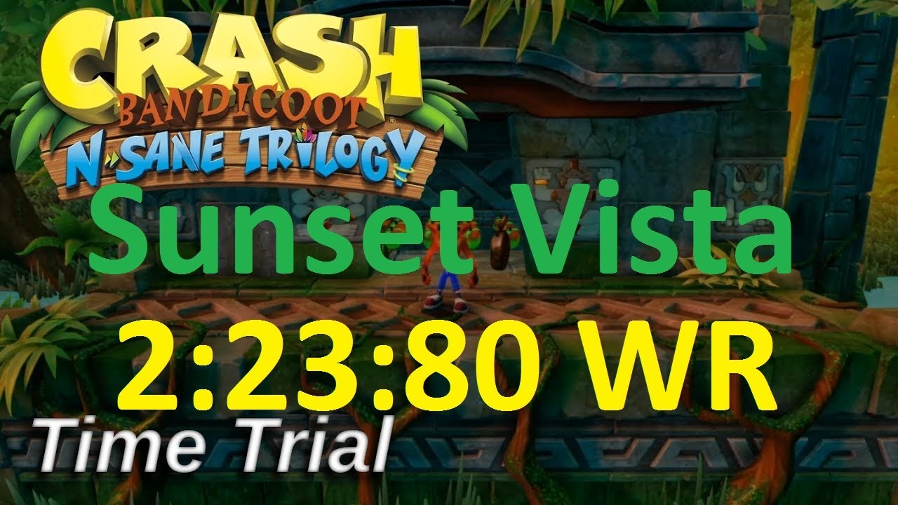 Crash Bandicoot 1 NST _ Sunset Vista 2:23:80 (Glitchless WR) PS4