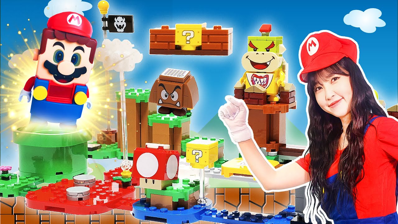 Настоящая плачущая и смеющаяся реальность Супер Марио !!! LEGO Super Mario для детей
