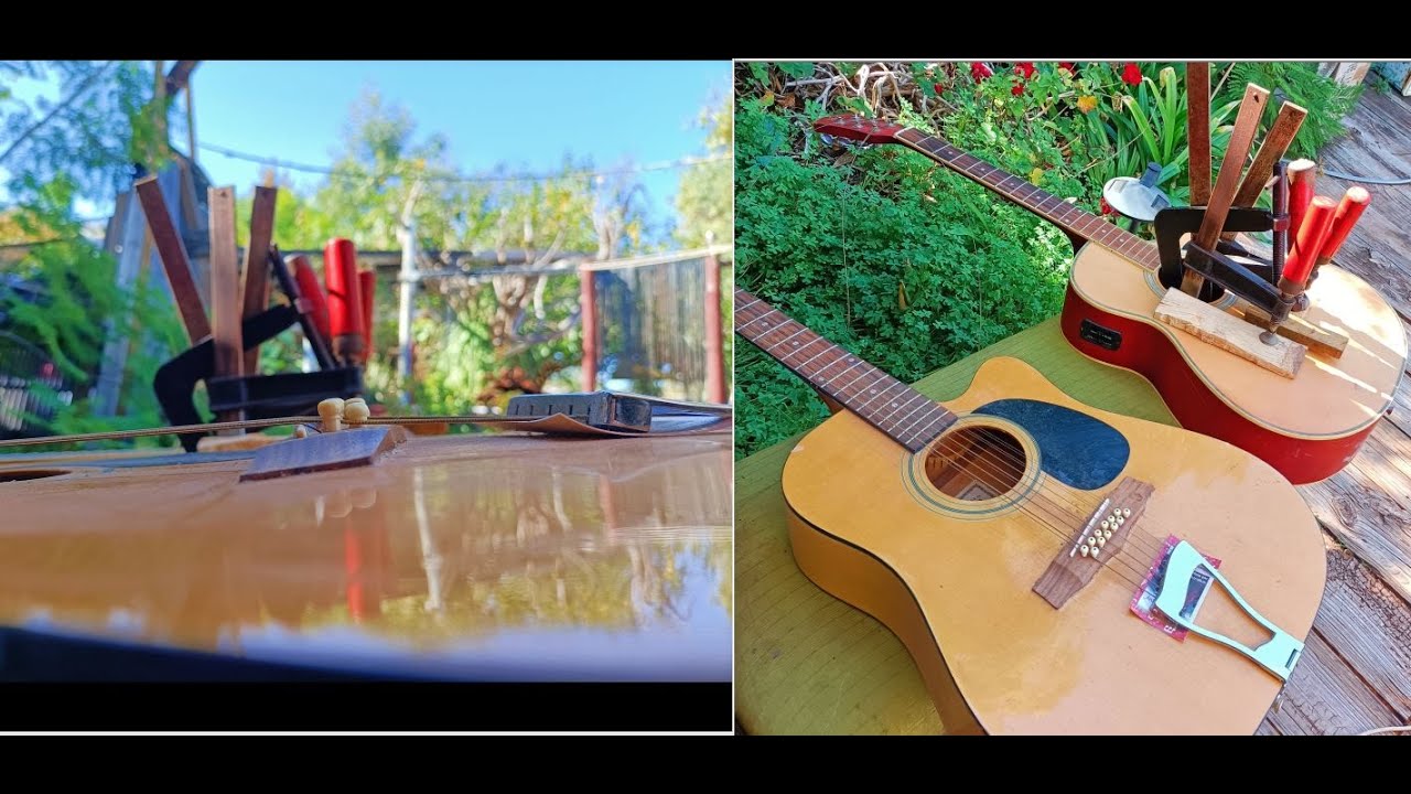Fixing belly bow on a 12string with a hybrid tailpiece setup