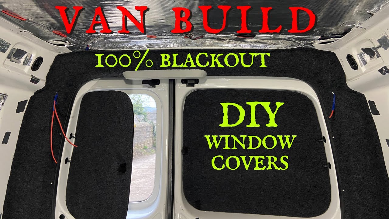 DIY VAN WINDOW BLACKOUTS - VW Caddy Maxi Micro Camper Conversion - Curtains for Van Life Tour RV