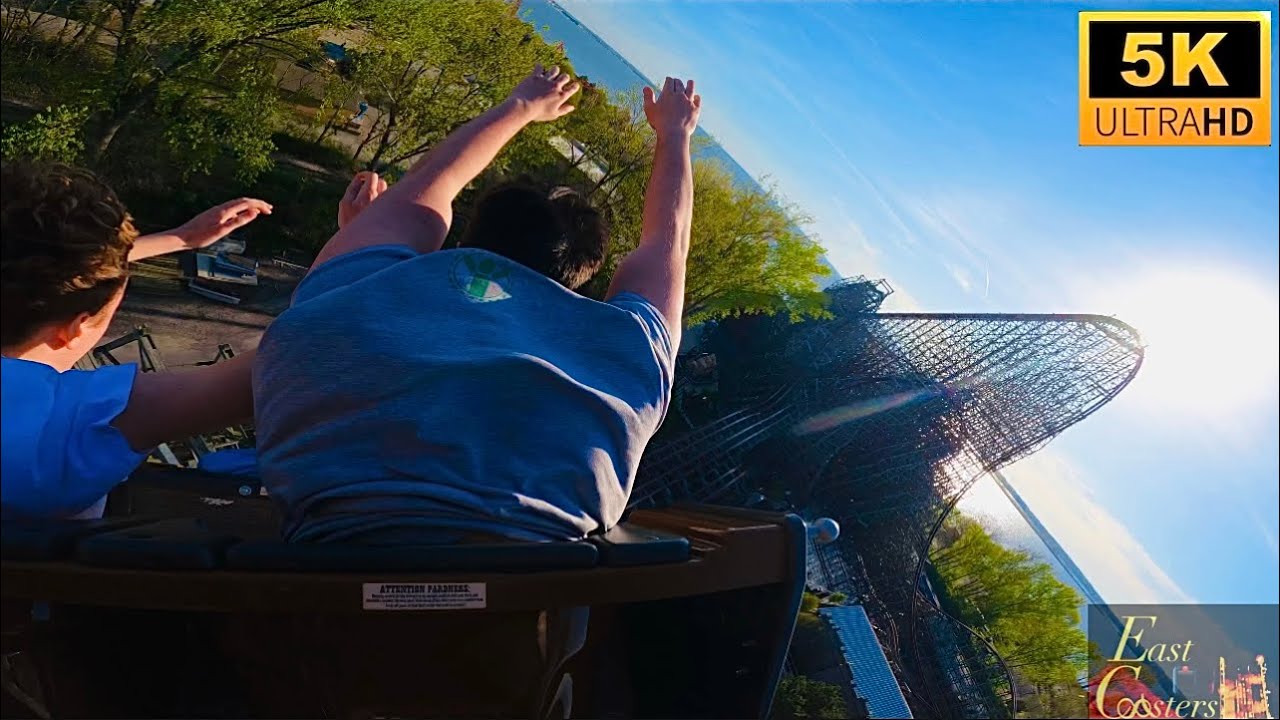 Steel Vengeance POV 5K Back Row No Trims RMC Hyper Hybrid Coaster Cedar Point Sandusky, OH