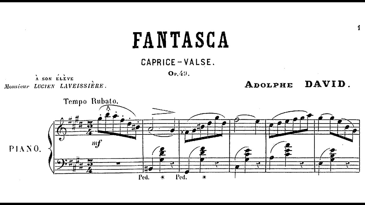 Adolphe David: Caprice Valse in c sharp minor 