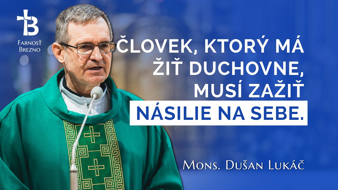 Duchovné veci nie sú dostupné ako jedlo a voda. │ o. Dušan Lukáč