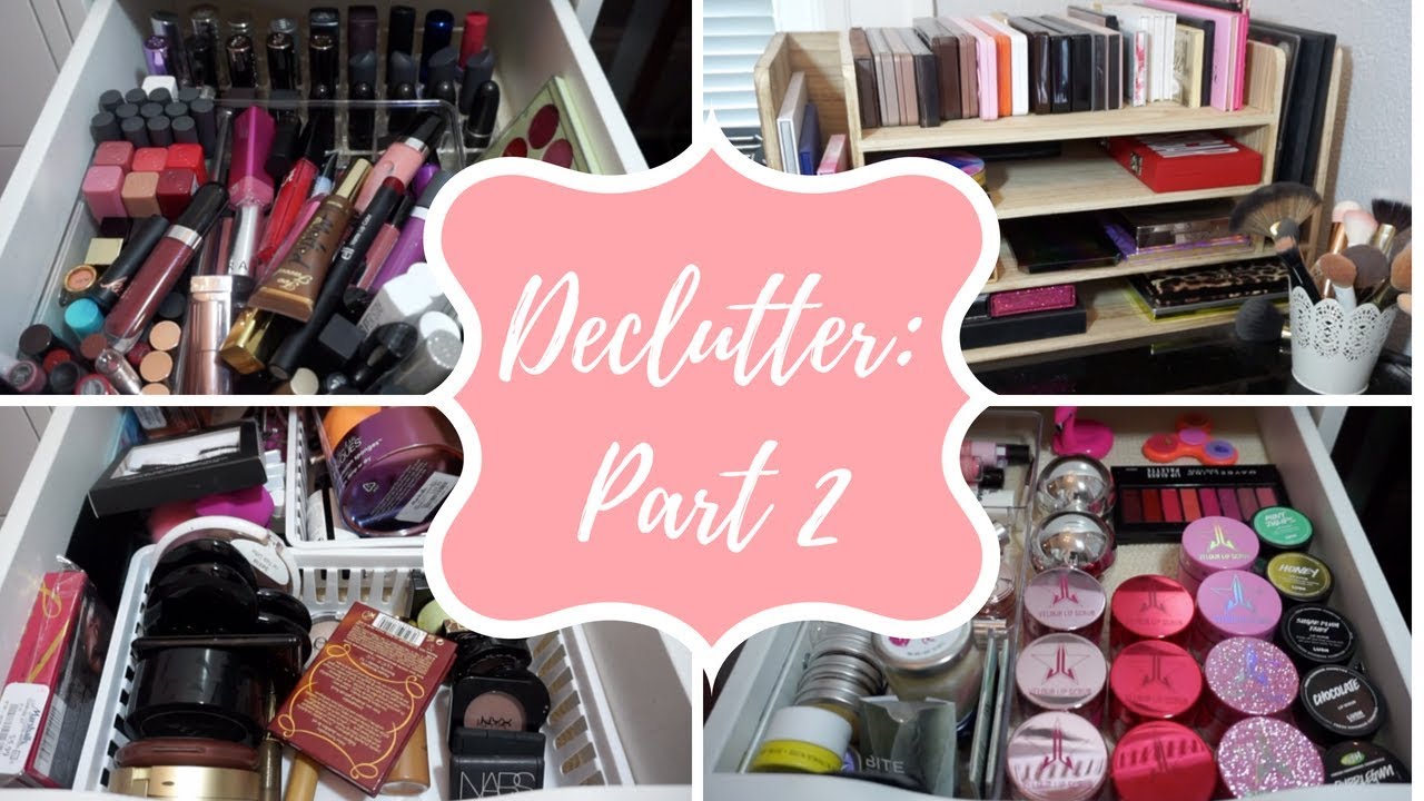 Makeup Collection Declutter/Organization (UPDATED) 2018 - Part 2 | Paige Koren