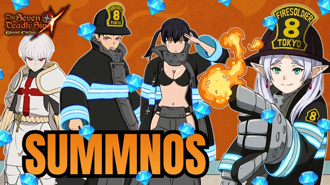 ESSA COLLAB É REAL?! 😱 Summons INSANAS no 7DS x Fire Force