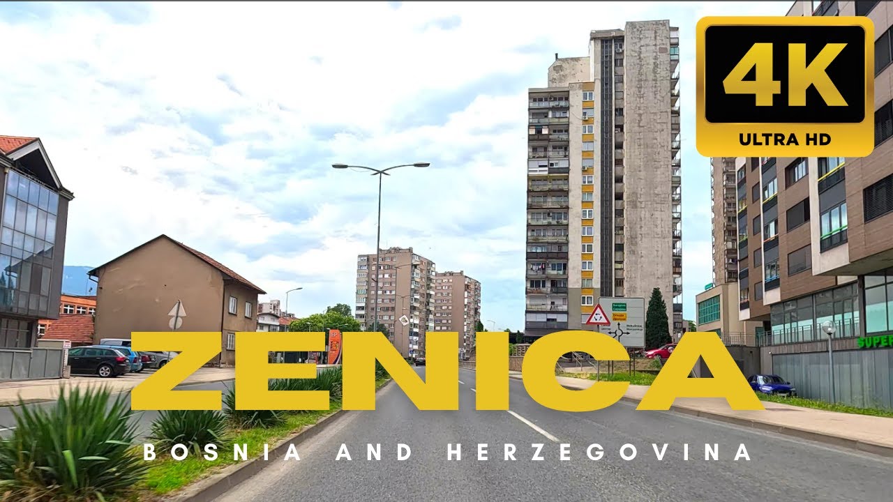 Zenica 4K - Driving Downtown -  BiH 🇧🇦