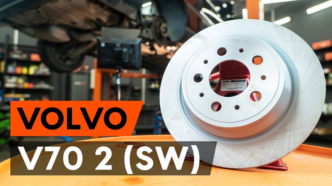 Kuinka vaihtaa takajarrulevyt VOLVO V70 2 (SW) -merkkiseen autoon [AUTODOC -OHJEVIDEO]