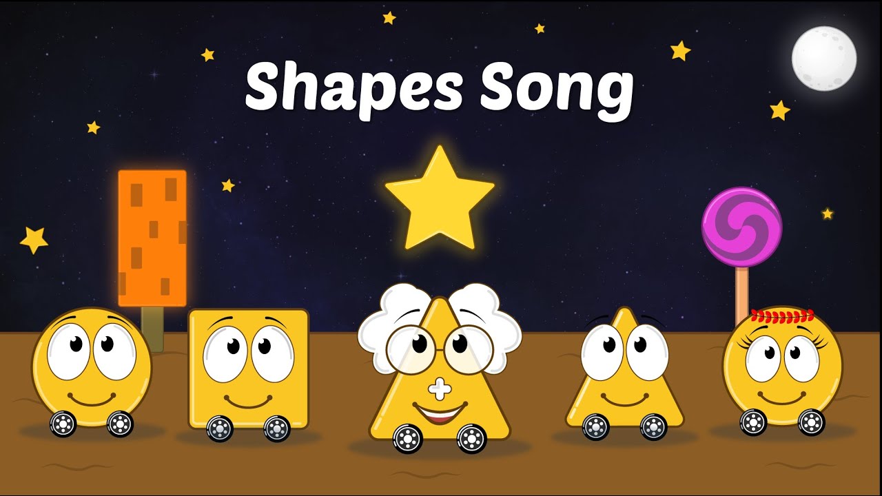 Shapes Song For Kids : Learn Circle,Triangle,Square,Rectangle and Star from Uncle Math | Kids Song
