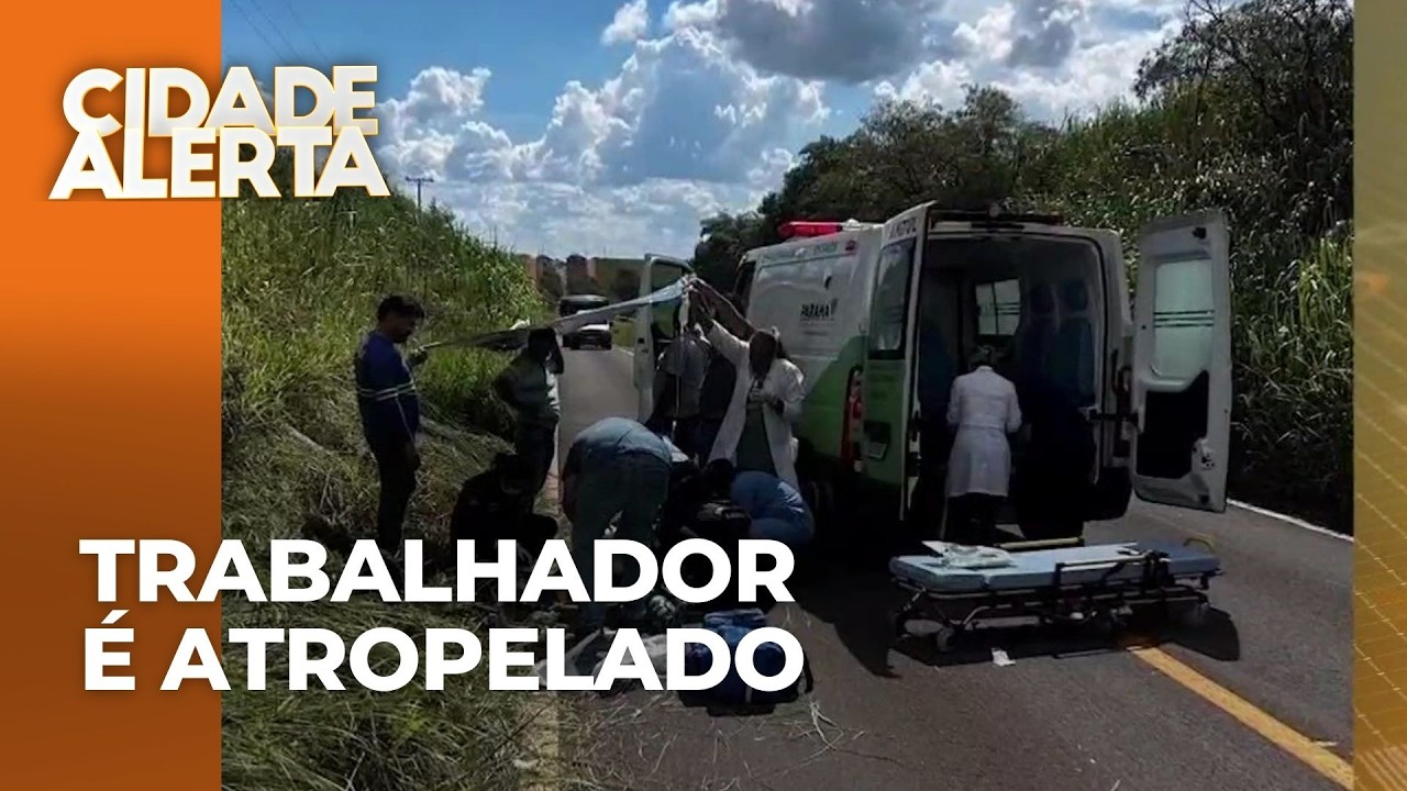 Trabalhador é atropelado e é socorrido em estado gravíssimo, no PR