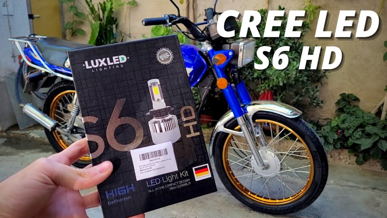 Cree Led S6 Instalación y Test En Moto ✓ SUZUKI AX100