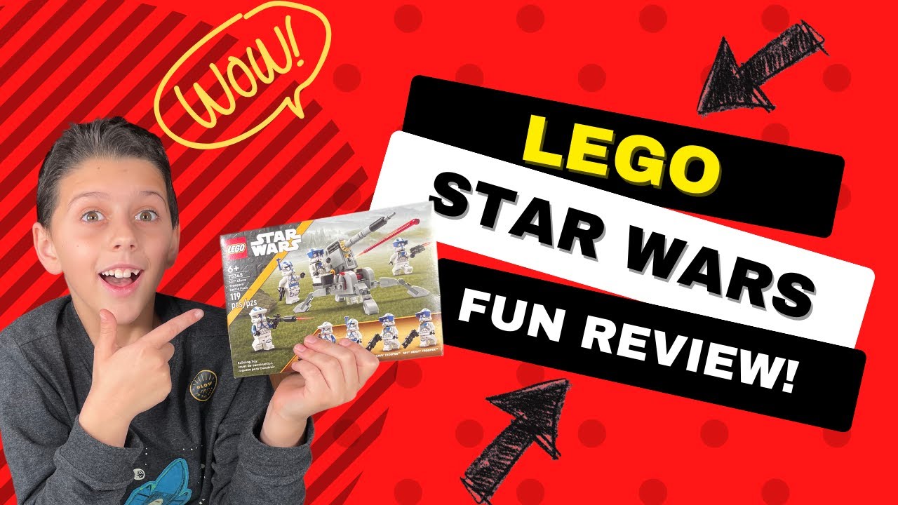 LEGO STAR WARS CLONE WARS 501ST CLONE TROOPERS BATTLE PACK MINIFIGURES & SET 75345 FUN TOY REVIEW!
