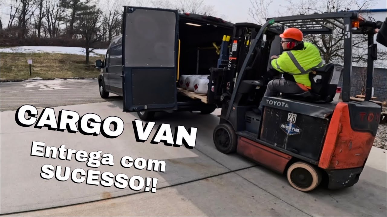 Cargo van, dia a dia como é!! #2 entrega com sucesso!!