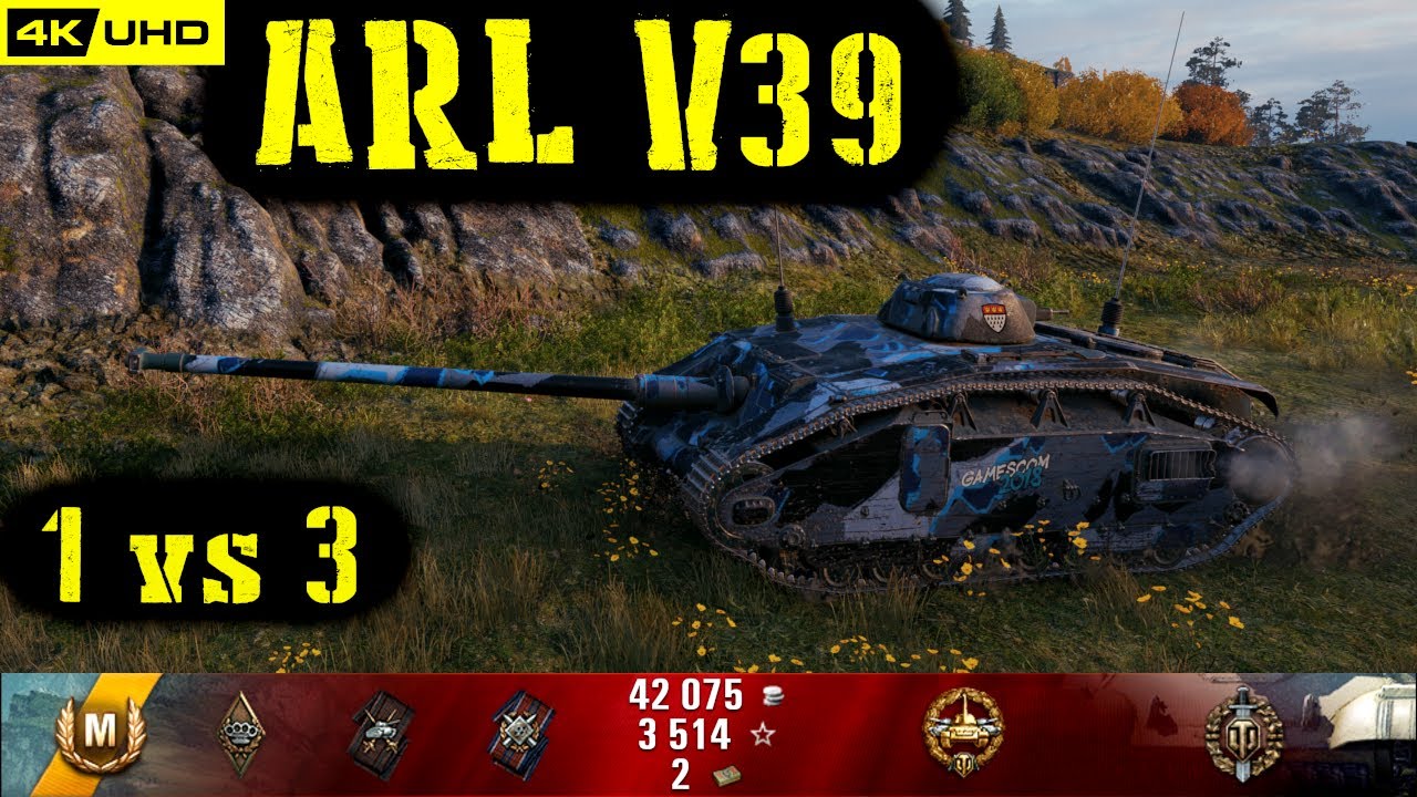 World of Tanks ARL V39 Replay - 7 Kills 2.4K DMG(Patch 1.6.1)