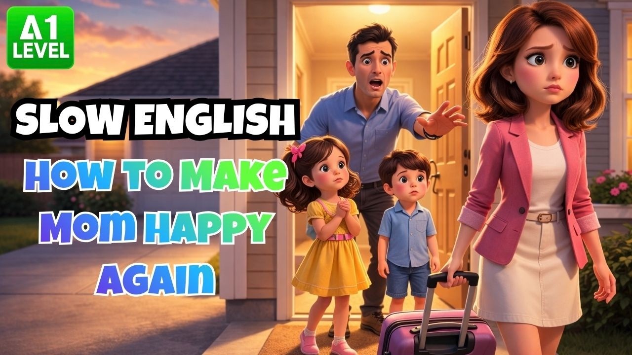 How to Make Mom Happy Again | English Listening Practice for Beginners (A1 Level)