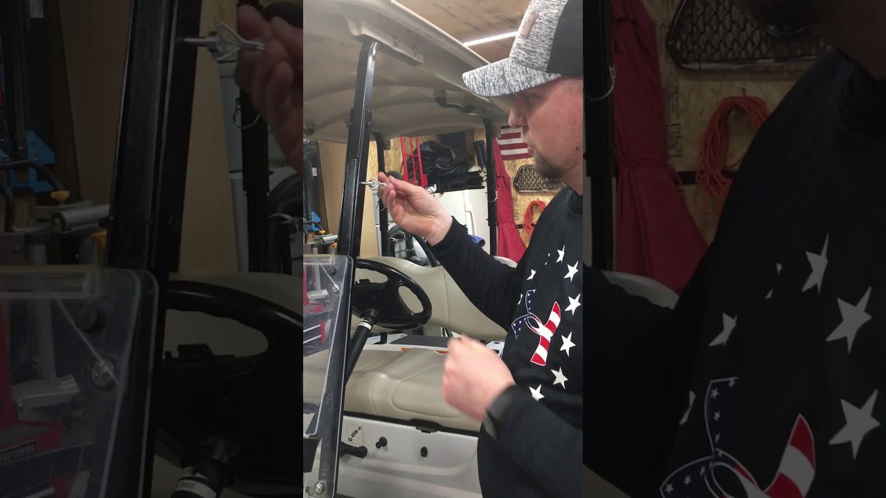 Golf Cart Roof lowering system