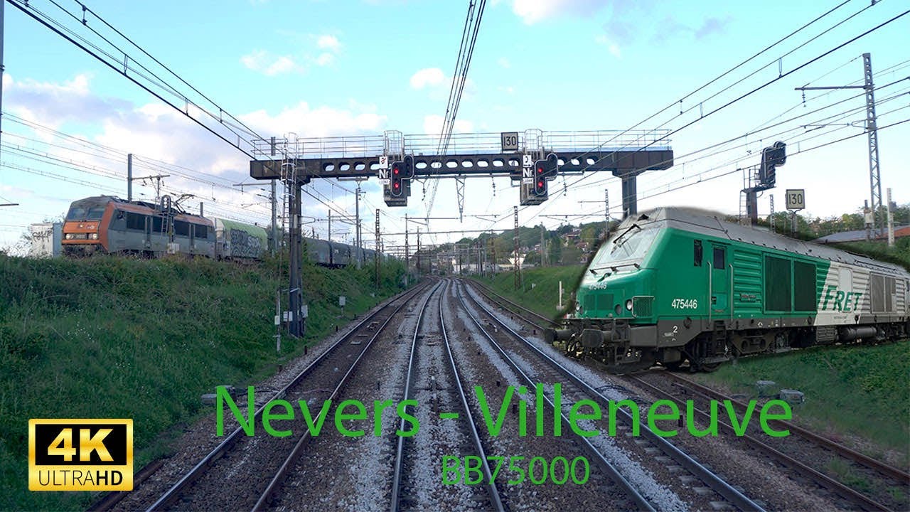 [CABRIDE 4K] Nevers - Villeneuve-St-Georges FR via Vierzon en BB75000