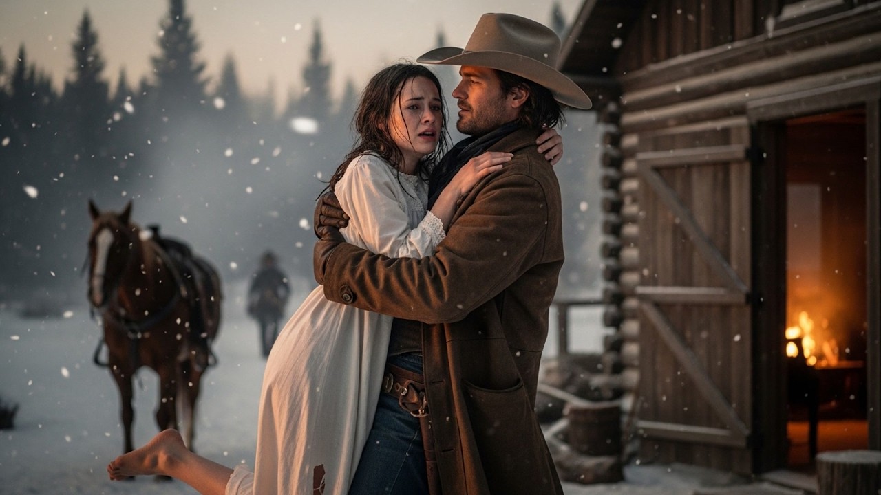 She Was Running Barefoot Through Snow From Her Past, The Cowboy Caught Her And Said 