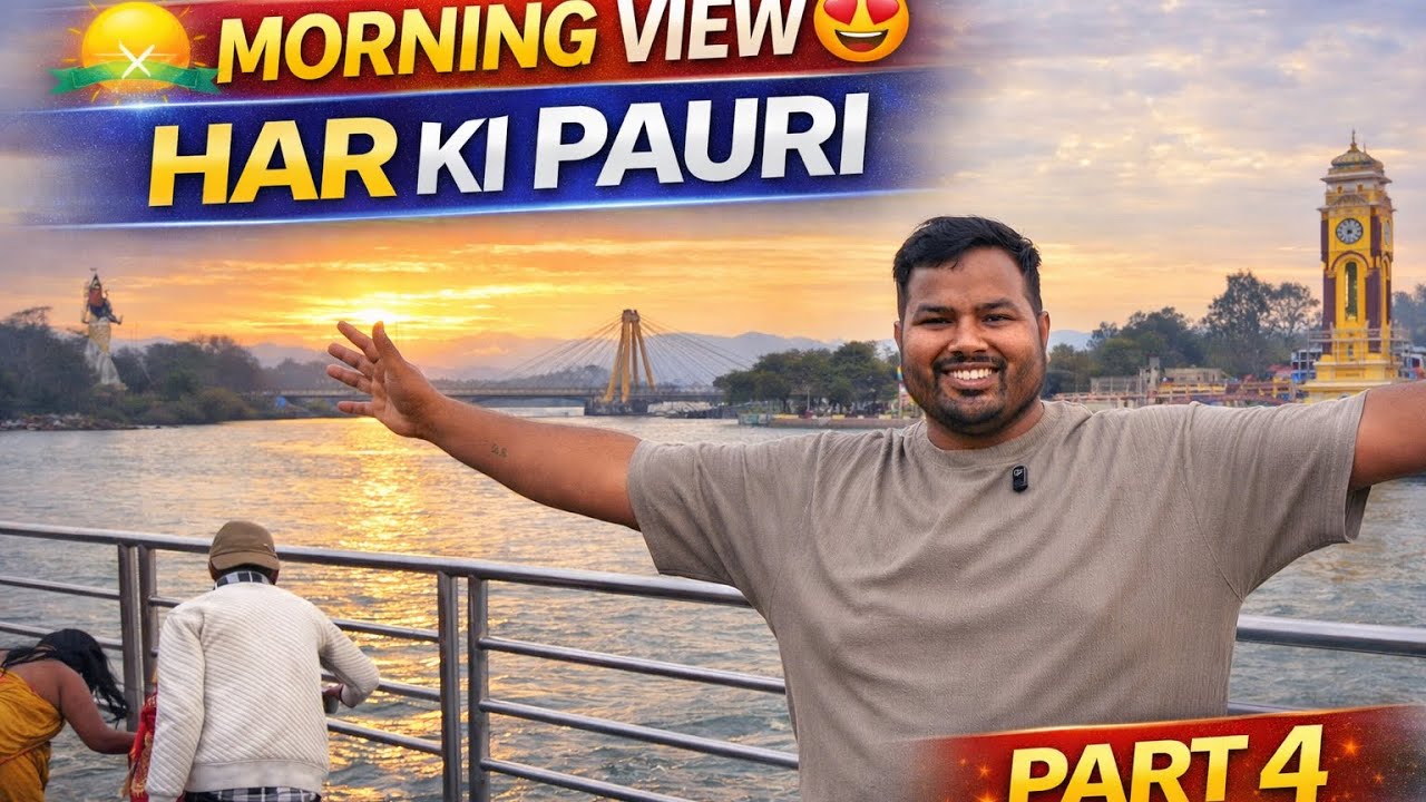 Har Ki Pauri Morning View 😍 | Haridwar Peaceful Vibes 🌅