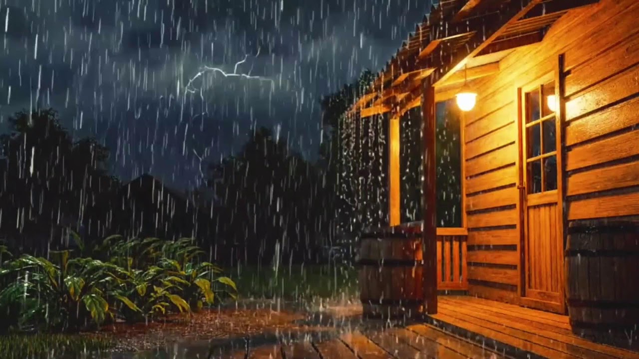 Dark Night Rain & Thunder Ambience | 24/7 Live Sleep Sounds